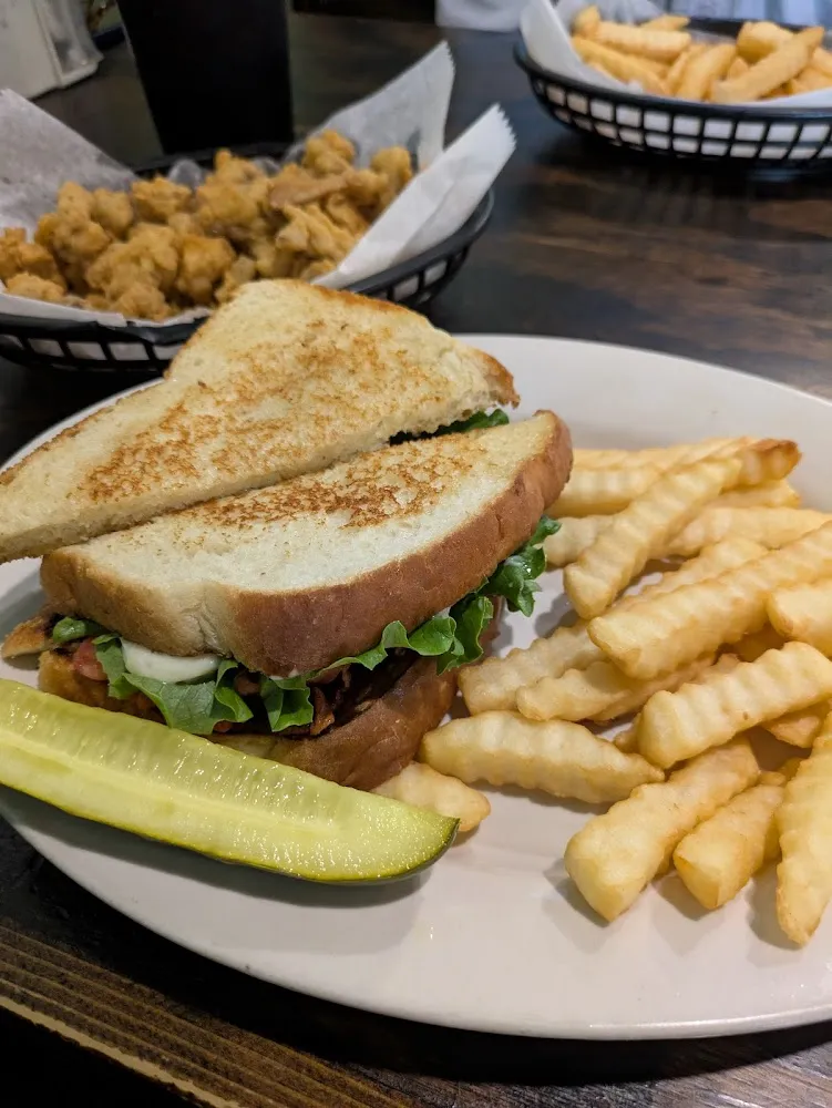 blt and Fried Mushrooms